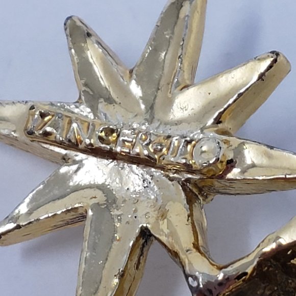 Vintage Tancer II Guardian Angel Star Brooch Pin - Picture 3 of 5